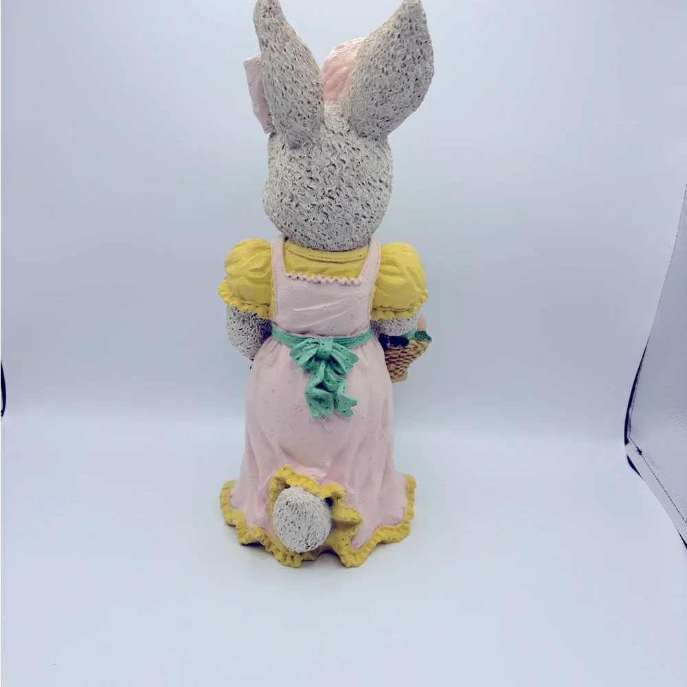 Charming Bunny Figurine with Basket
